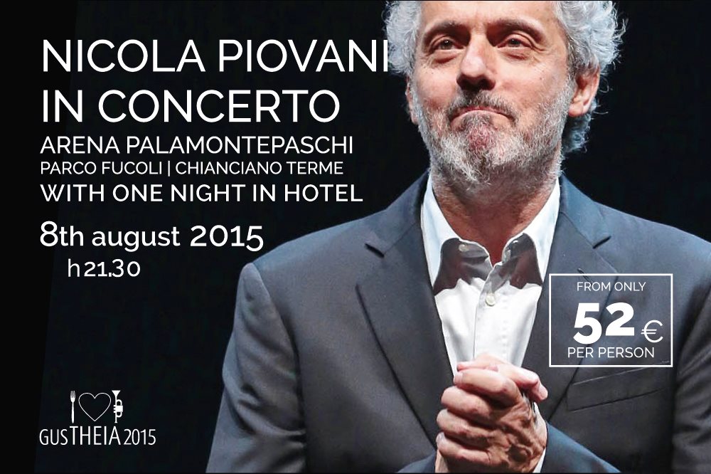 NICOLA PIOVANI'S CONCERT
The 8th of August at Palamontepaschi Music Hall